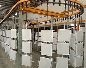 TS16949 Brake Disc Spraying Electrostatic Coating Equipment  Energy Saving